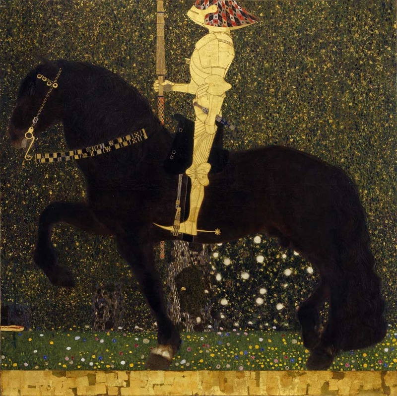 Gustav Klimt, Life is a Struggle (The Golden Knight), 1903 (SAAL III)