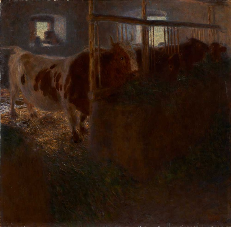 Gustav Klimt, Cows in a Stall, 1901 (SAAL V)