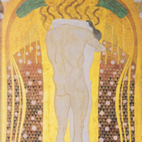 Gustav Klimt, Beethoven Frieze: This Kiss to the Whole World (Detail), 1902 (SAAL III)