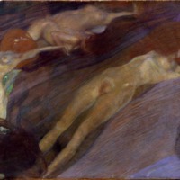 Gustav Klimt, Moving Water, 1898 (SAAL III)